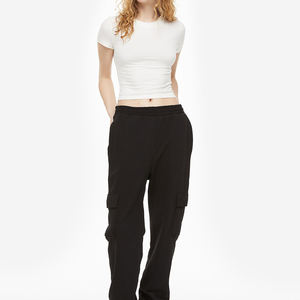 Coton décontracté pour femmes de couleur bleue d'été de haute qualité avec logo personnalisé - Product Image 2