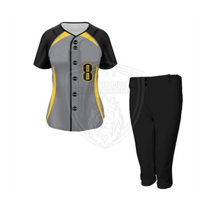 เครื่องแบบซอฟต์บอลชุดเครื่องแบบซอฟต์บอลแห้งเร็วชุดซอฟต์บอลเข้ารูป - Product Image 5