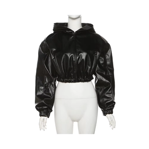 Chaqueta Corta Estilo Universitaria para Mujer, Manga Larga, Bloques de Color, Vintage, Piel de Oveja, Impermeable, Cortavientos, Último Estilo de Moda - Product Image 1