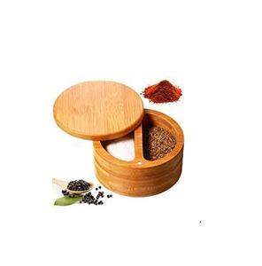 Bol à sucre et à sel en bois, ensemble de pots à épices et à poivre avec cuillère en bois et taille personnalisée Offre Spéciale - Product Image 3