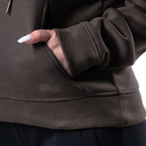 Sudaderas con capucha ligeras de secado rápido para mujer, 100% de algodón, hombro caído, diseño de gran tamaño, cuello transpirable, logotipo personalizado - Product Image 4