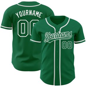 Jersey de béisbol verde para adultos Jerseys de sublimación de softbol de desgaste personalizado - Product Image 3