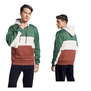 Sweat à capuche Streatwear régulier pour hommes avec coton épais et sweat à capuche imprimé bouffant à broderie personnalisée également disponible - Product Image 4