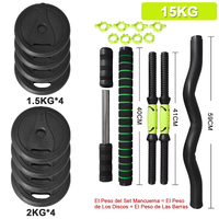 En Stock en España, Juego de Mancuernas Ajustables de 10KG-40KG con Barra de Pesas, Envío Rápido para Uso Doméstico