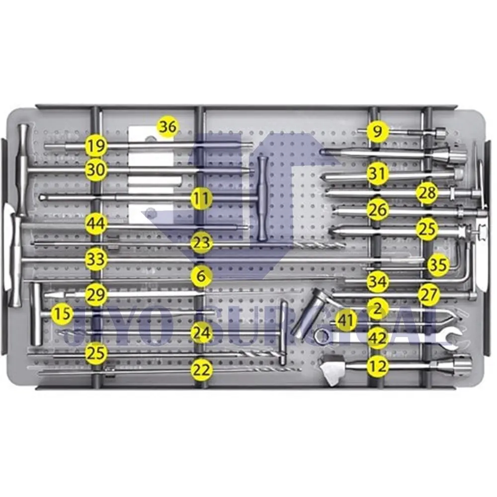 Chất lượng 100% đảm bảo Nail cụ Set, chỉnh hình Tool Kit cho gần femoral intramedullary Nail không gỉ