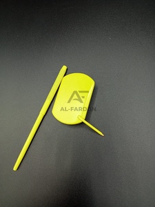 Miroir à cils carré AL FARDAN Instruments, manches couleur jaune néon, en acier inoxydable japonais, pour artistes en extensions de cils - Product Image 4