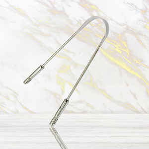 Raspador de lengua en forma de U de acero inoxidable 304 de fabricación india original, herramienta para el cuidado de los dientes orales, alivio del mal aliento, aliento fresco Oral - Product Image 5
