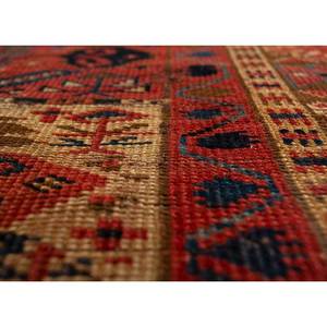 Alfombras de Lana Anudadas a Mano Kiaan de Gran Tamaño, Rectangulares de 9x12, con Patrón Geométrico Abstracto para Entrada, Pasillo, Modelo Paem-174, Rojo Naranja - Product Image 3