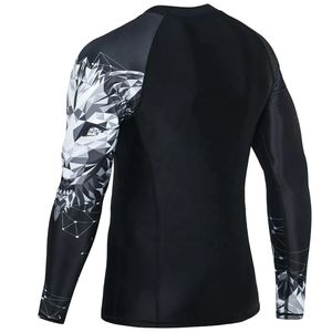 Garde-éruption sublimée sur mesure chemise de compression Bjj MMA de haute qualité vente en gros de garde-éruption BJJ pour hommes - Product Image 3