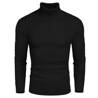 Pull-over décontracté pour homme en coton 100% à motif floral, respirant, anti-boulochage, anti-plis, séchage rapide, à épaules tombantes, tricot épais pour l'hiver
