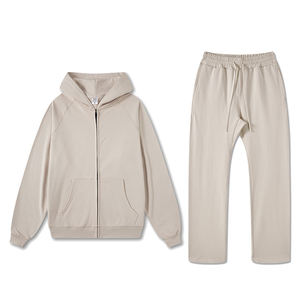 baggy pants sweatsuits sweatpants Cotton Jogger Set Custom Printing Logo Sweatsuit Tracksuits for Men - Product Image 3