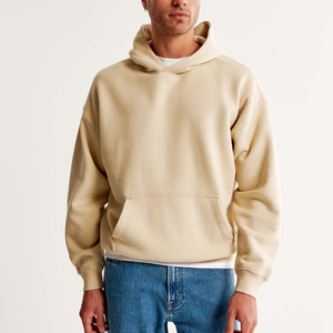 เสื้อฮู้ดสวมหัวโอเวอร์ไซส์สำหรับผู้ชายเสื้อผ้าแนวสตรีทผ้าคอตตอน100% ปักโลโก้ผ้าฟลีซเสื้อไม่มีหมวกสำหรับฤดูหนาว - Product Image 4