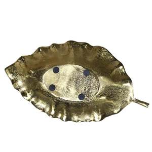 ถาดอลูมิเนียมใส่ใบไม้สีทองหรูหราถาดอะลูมิเนียมสำหรับเสิร์ฟผลไม้ทอฟฟี่ถาดสำหรับตกแต่ง - Product Image 5