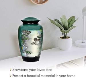 Urne funéraire en forme de papillon pour cendres humaines adultes, urne commémorative artisanale, vase à cendres abordable, décoration d'intérieur - Product Image 6