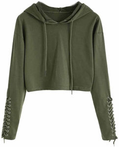 Hip Hop Fashion Women's Winter Printed Crop <b>Top</b> Hoodies 2023 Custom Colors <b>Fleece</b> Casual Hooded Pullover - Product Image 4