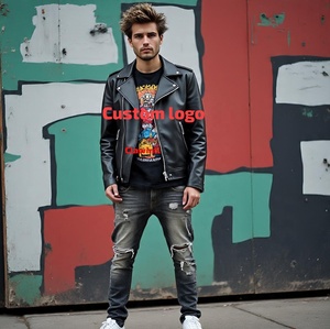 Chaqueta de cuero de diseño personalizado de alta calidad, fabricante OEM, chaqueta de cuero a medida personalizada, proveedor de moda - Product Image 5