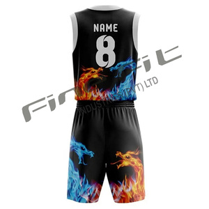 Maillot de basket-ball professionnel personnalisé respirant sans manches ajustement confortable avec la marque de l'équipe été formation club utilisation uniforme - Product Image 3