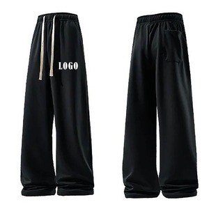 Pantalon à la mode personnalisé Baggy Streetwear Pantalon de jogging ample Camouflage Jambes droites Pantalon pour homme Droit Courbé Rayé - Product Image 1
