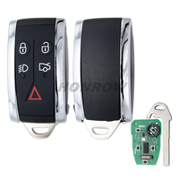 Pour Jaguar, clé à distance intelligente à 5 boutons avec PCF7953A 433MHZ FSK pour JAGUAR XF XFR XK XKR 2009-2013 FCC ID : KR55WK49244