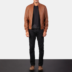 Chaqueta de cuero genuino para hombre Servicio OEM ODM disponible Perfecto para marcas de moda y pedidos al por mayor a granel - Product Image 3