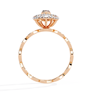 0.56 CT Lab Grown Diamond Marquise Cut IGI Certified Luxury Sunburst Halo Engagement Ring EF Color VS Clarity 14K Wedding Gift - Product Image 2
