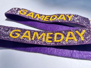 Handmade beaded purse strap <b>game</b> day special bag parts & <b>accessories</b> crossbody purse strap - Product Image 5