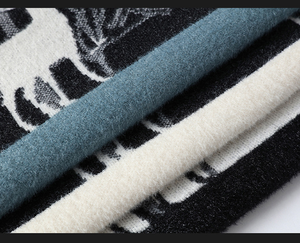 Nuevo 2025 invierno cálido tejido suéteres de hombre moda cuello alto Patchwork pulóver Streetwear pulóver Casual ropa de hombre OEM - Product Image 6