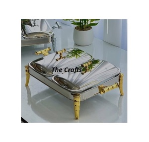 ถาดอุ่นอาหารสแตนเลสสีเงินแบบสองช่อง คุณภาพดีที่สุด - Product Image 6