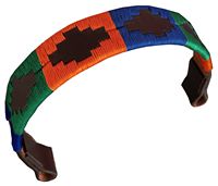 Frontières de tête pour chevaux en cuir européen NIDA de qualité supérieure, marron, embossées, cousues à la main, durables, pour l'équitation