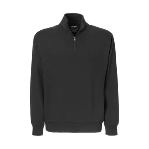 Felpa con Cappuccio e Maglione Promozionale Sostenibile UT26004 con Mezza Zip per Merchandising - Product Image 2