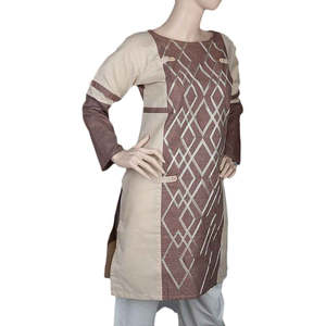 Kurti Bordado para Mujer - Marrón - Product Image 1