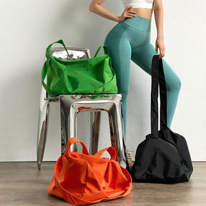 Bolsas de gimnasio con logotipo personalizado para mujer, bolsa de viaje para entrenamiento, bailarina, deporte, bolsas de fitness con compartimento para zapatos, soporte para alfombrilla - Product Image 4