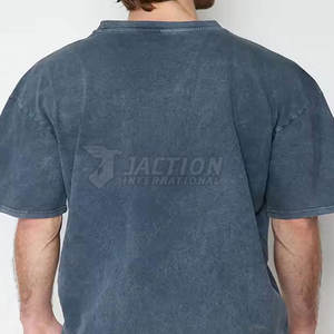 Respirant léger séchage rapide 100% coton hommes imprimé lavage à l'acide T-Shirts vêtements de mode bas prix coupe ample T-Shirts pour hommes - Product Image 6