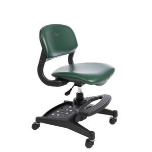 BIFMA 4-7 Years <b>Old</b> Child Study <b>Chair</b> Artificial Leather Green Zizia - Product Image 1