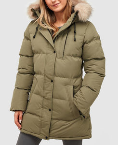 Chaqueta de Invierno para Mujer, de Alta Calidad, Larga, Transpirable, Acolchada, con Cierre de Cremallera, Forro de Nailon, Resistente al Viento - Product Image 1