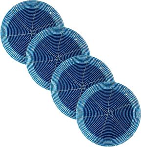 Latest Design Solid Color Table <b>Coaster</b> for Wedding Birthday Parties Banquets Decoration <b>Beaded</b> Table <b>Coaster</b> - Product Image 6