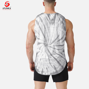 Custom Logo Printing <b>Men's</b> 95% Cotton 5% Spandex Gym Muscle Bodybuilding Tank Top Plain Fitness Wear <b>Stringer</b> <b>Vests</b> - Product Image 4