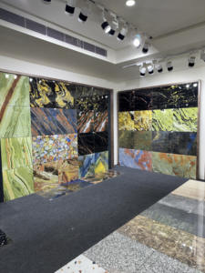 60x60cm Shiny Porcelain Vitrified Square Tile <b>Liner</b> Black-High Gloss Surface Top Grade 600x600mm Tile For Modern Office Interior - Product Image 4