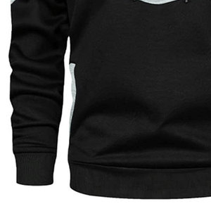Ensemble de survêtement d'hiver pour homme à capuche en polaire, prix bas, tissu respirant, logo personnalisé, 100% polyester, décontracté - Product Image 6