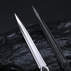 Couteau de Chef Professionnel en Acier Damas, Couteau de Camping et Bowie avec Manche en Bois de Sycamore Figuré, Fait Main, OEM - Product Image 5