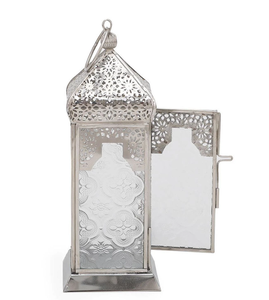 Top Selling Moroccan Metal Candle <b>Lanterns</b> With <b>Silver</b> Finished Wedding Home Outdoor Decoration - Product Image 6