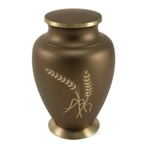 Nueva urna de cremación de alta calidad en tono latón de Color bronce para cenizas humanas, urna de cremación de bajo precio de Metal, urnas de cremación modernas calientes - Product Image 1