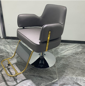 Fauteuil de coiffure moderne en cuir, pivotant et réglable, pour salons de coiffure et barbiers, mobilier de coiffage hydraulique - Product Image 4