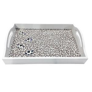 Juegos de bandejas de comida de Metal personalizados, manijas de alta calidad minimalistas para restaurante, Hotel, hogar, mesa de Navidad, servicio de madera - Product Image 6