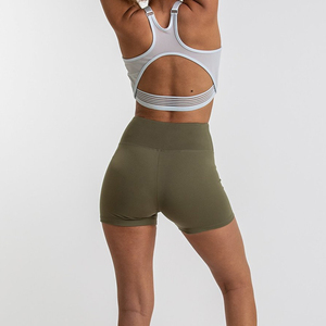 Venta caliente Elasticidad Verano Deporte Pantalones cortos para correr Deporte Gimnasio Fitness Pantalones cortos para correr para mujeres en MOQ bajo - Product Image 2