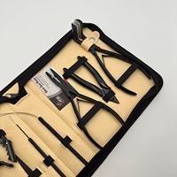 Kit de herramientas de alicates de extensión de cabello iTip con pinzas de corte agujas gancho tijera de bucle que incluye cinta profesional en alicates de extensión