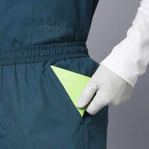 Meilleur Style unisexe à manches longues médical gommage costume haut à la mode toile tissu hommes et unisexe nouveauté Offre Spéciale gommage ensembles - Product Image 6