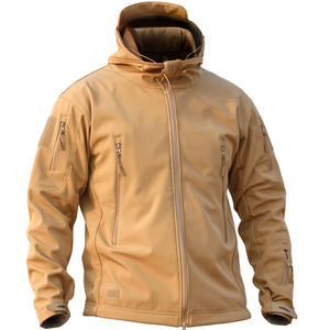 OEM nuevo estilo transpirable chaqueta impermeable hombre estilo Simple al aire libre chaquetas de concha suave para hombres anti pilling hombres chaqueta Softshell - Product Image 4