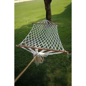 Hamaca Individual de Algodón de 95x165cm, Doble Envoltura y Doble Tejido, Capacidad de 150kg, Color Crema Moderno, Origen TR, para Una Persona - Product Image 5