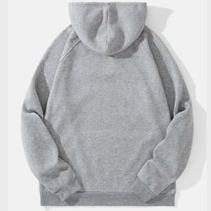 Sudadera con capucha de algodón orgánico personalizable para hombre, jersey de forro polar con cierre frontal - Product Image 5